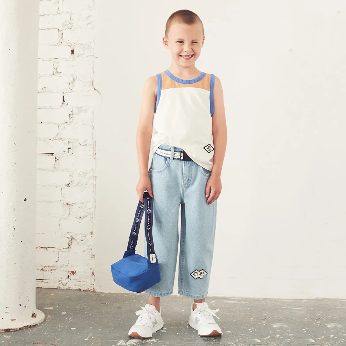 Jean Ballon Pale Bleached Denim