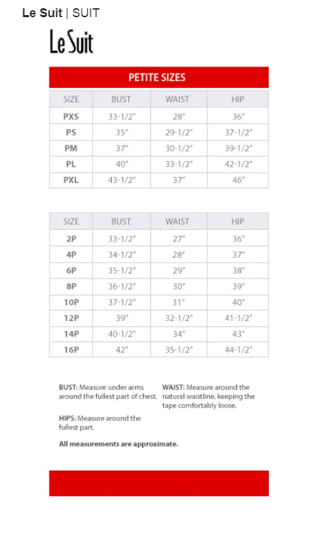 LE SUIT Petite Crepe Two-Button Framed Jacket & Slim Pants