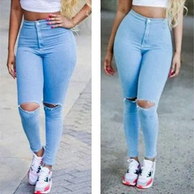 Light Denim Strech Skinny Jeans