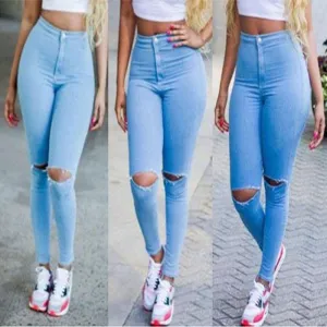 Light Denim Strech Skinny Jeans