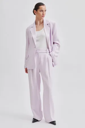 Lino Linen Pant - Lavender Fog