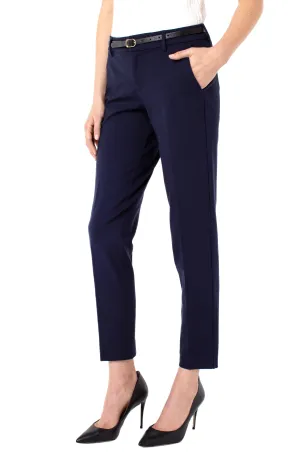 Liverpool Kelsey Knit Trouser Super Stretch Ponte In Cadet Blue