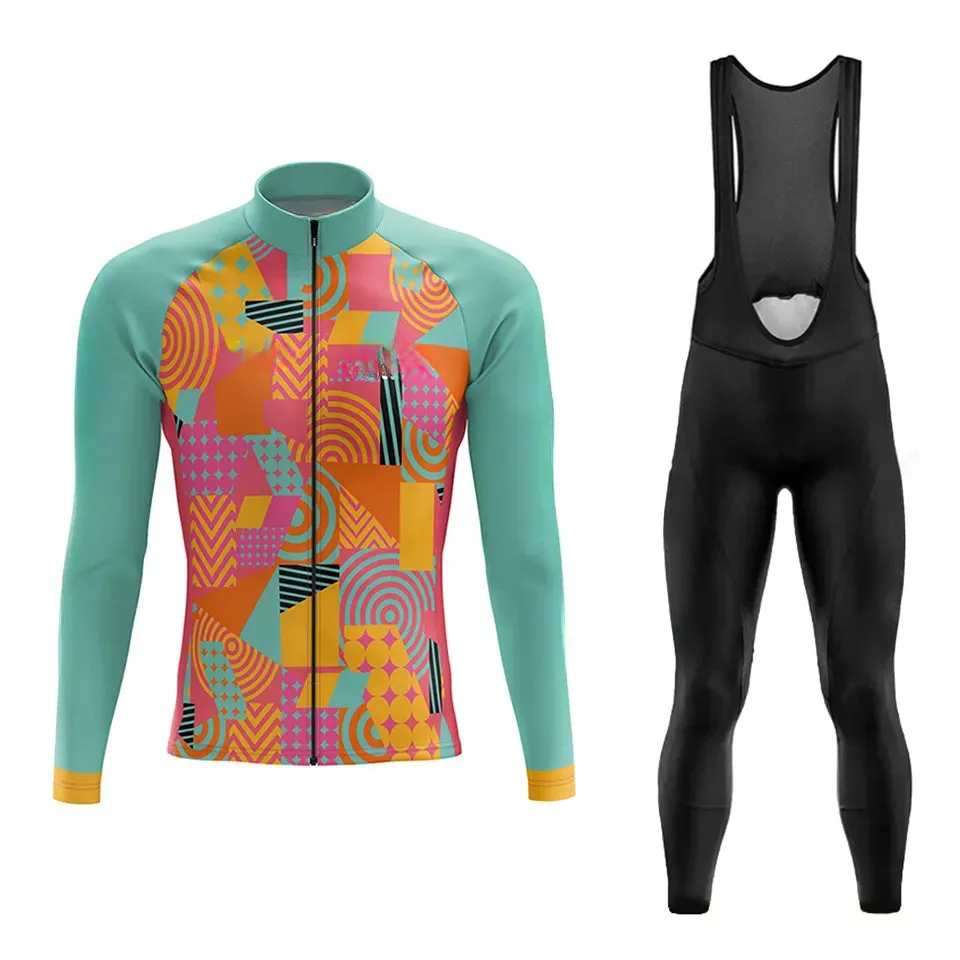 Long Sleeve Cycling Jerseys Set Breathable Spring/autumn MTB Bicycle Clothes Ropa Maillot Ciclismo Bike Wear Bicycle Tights
