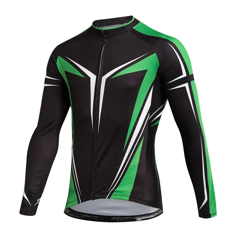 Long Sleeve Mountain Bike Shirts 2023  Autumn Men's Cycling Jerseys New Colorful Bicycle Sportswear Outdoor