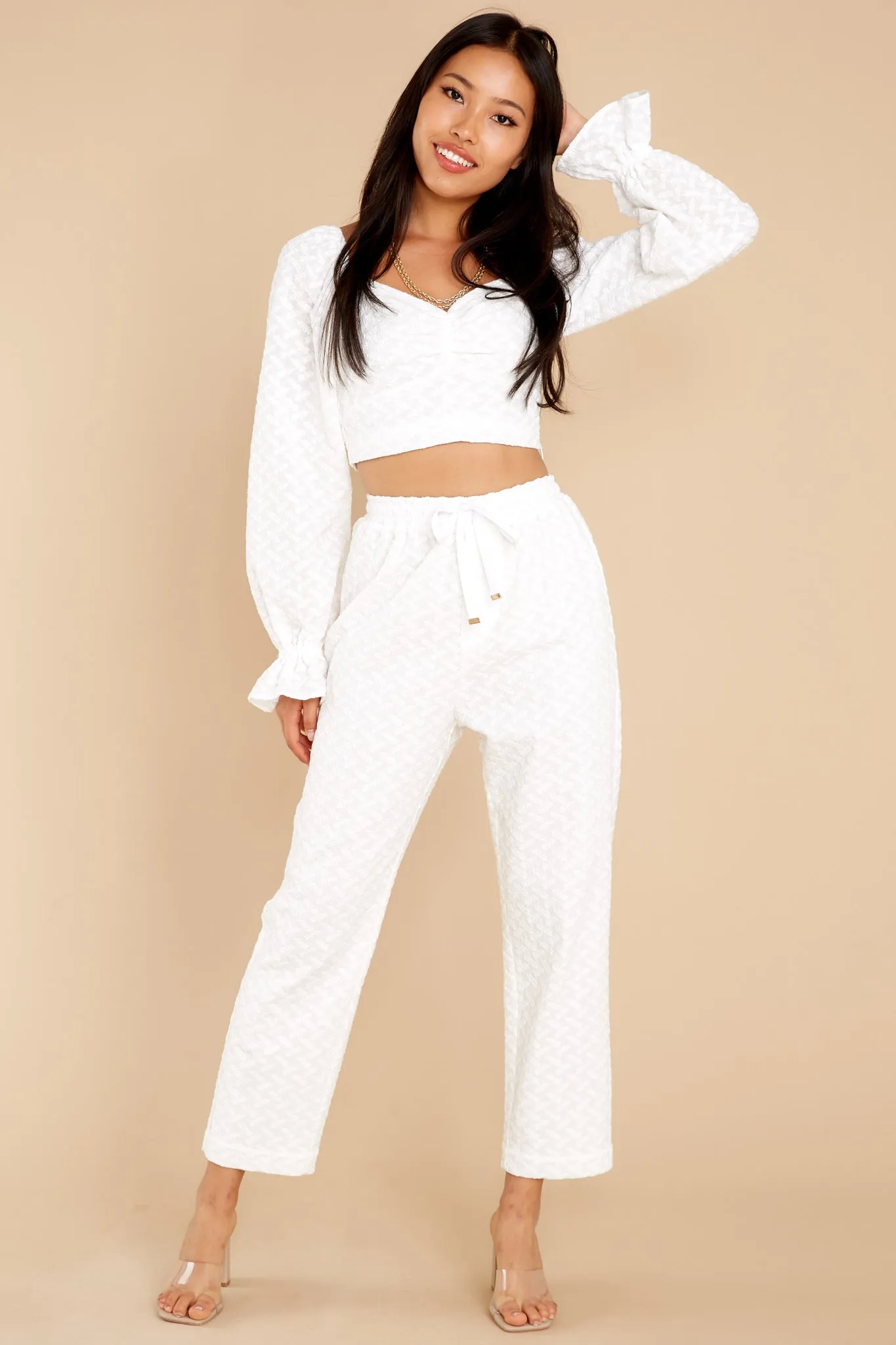 Meda White Pant