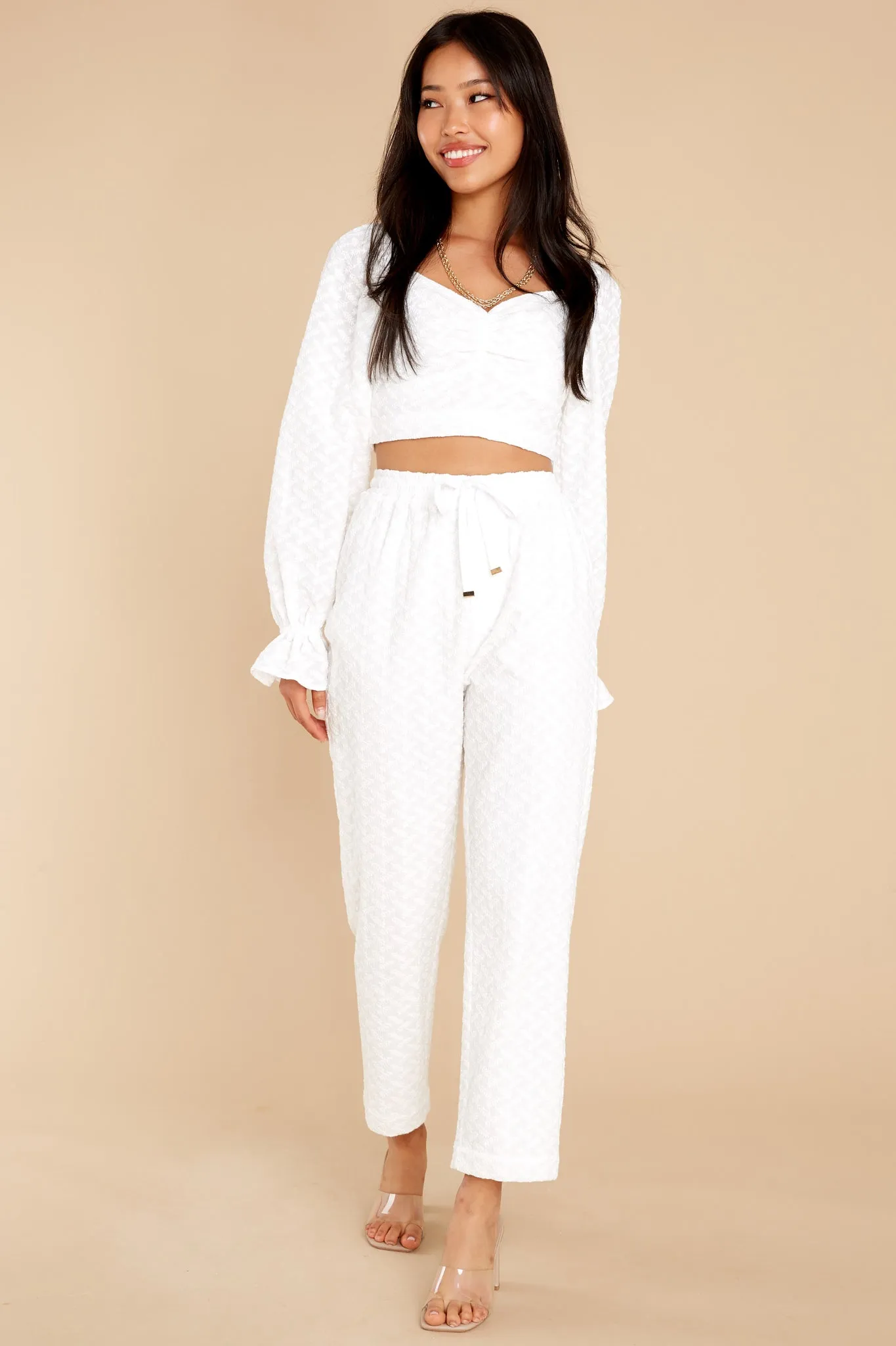 Meda White Pant