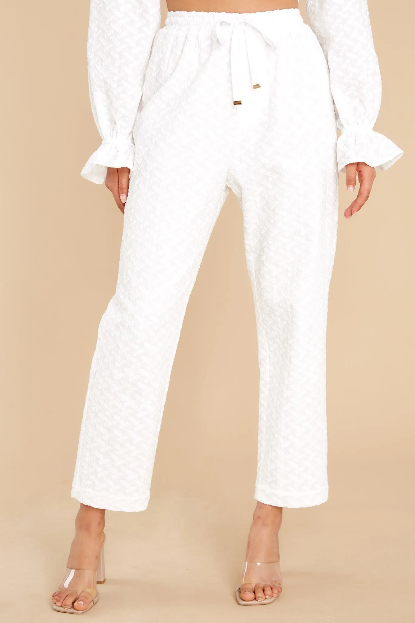 Meda White Pant