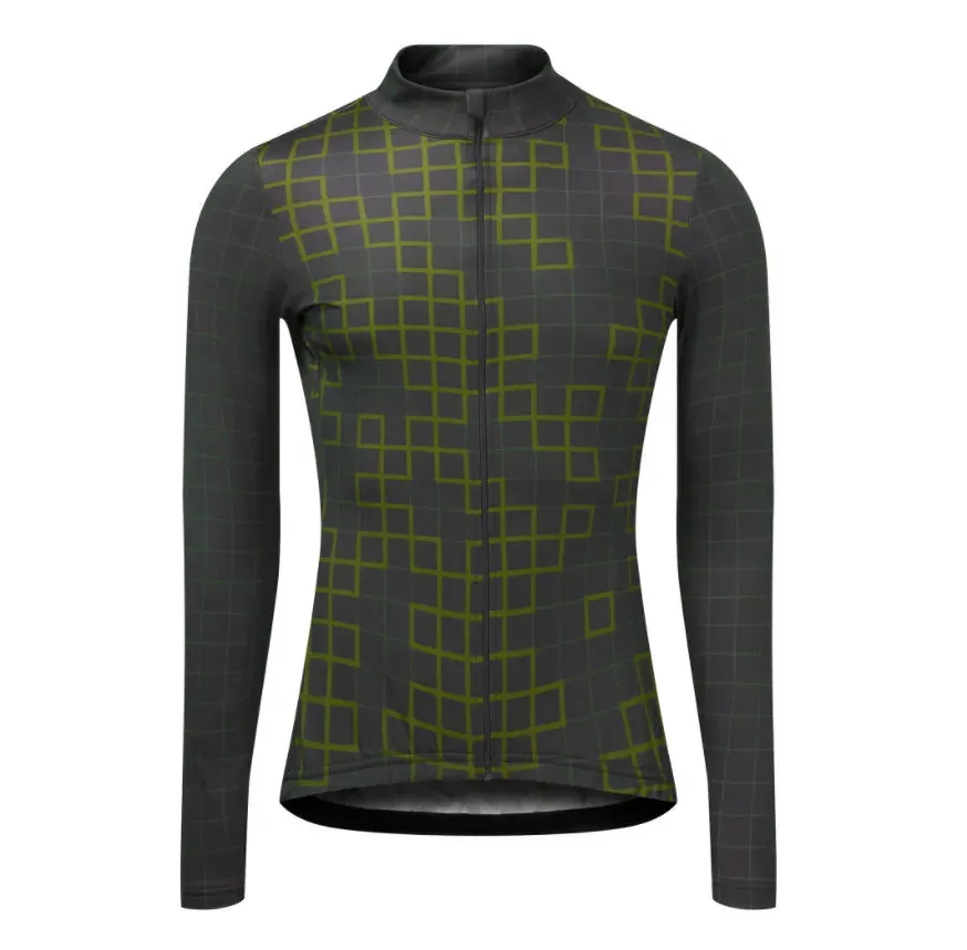Men's Cycling Jersey Spring and Autumn Breathable Male Long Sleeves Bicycle Clothes Cycling Shirt Mountain