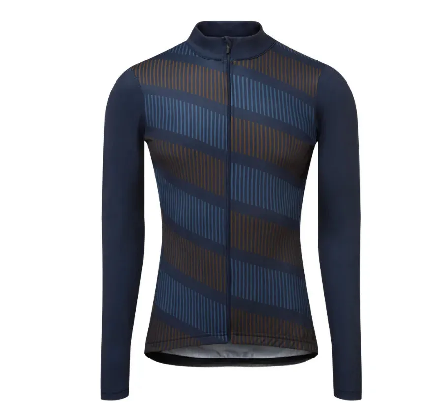 Men's Cycling Jersey Spring and Autumn Breathable Male Long Sleeves Bicycle Clothes Cycling Shirt Mountain