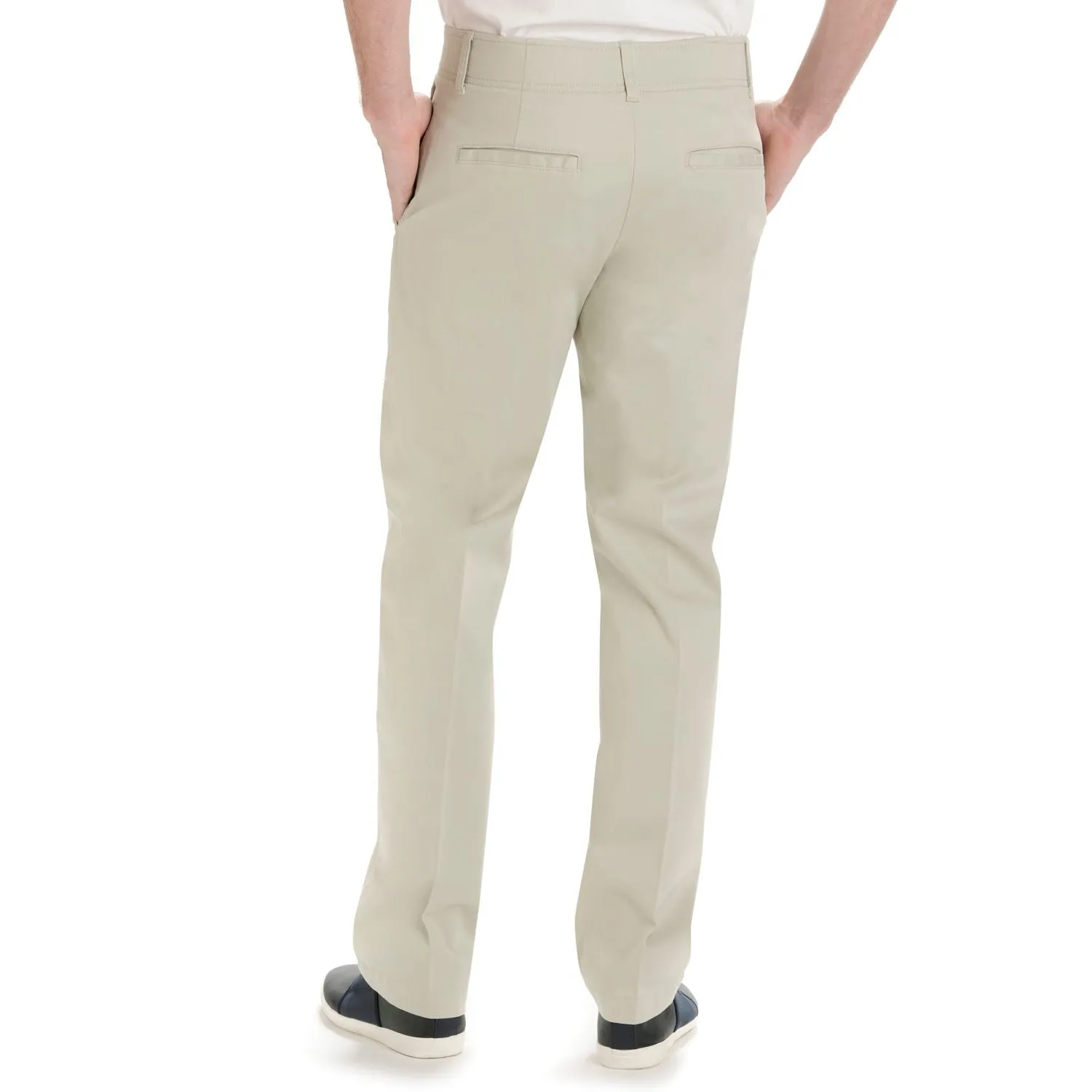 Men's Lee Performance Series Extreme Comfort Khaki Straight Fit Flat Front Pants