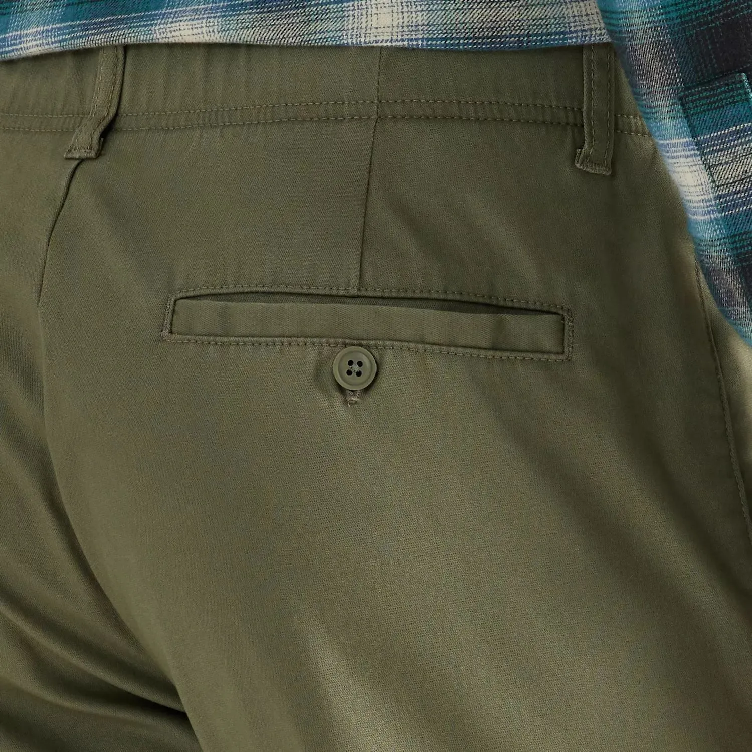 Men's Lee Performance Series Extreme Comfort Khaki Straight Fit Flat Front Pants