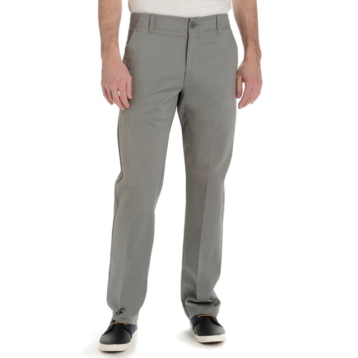 Men's Lee Performance Series Extreme Comfort Khaki Straight Fit Flat Front Pants