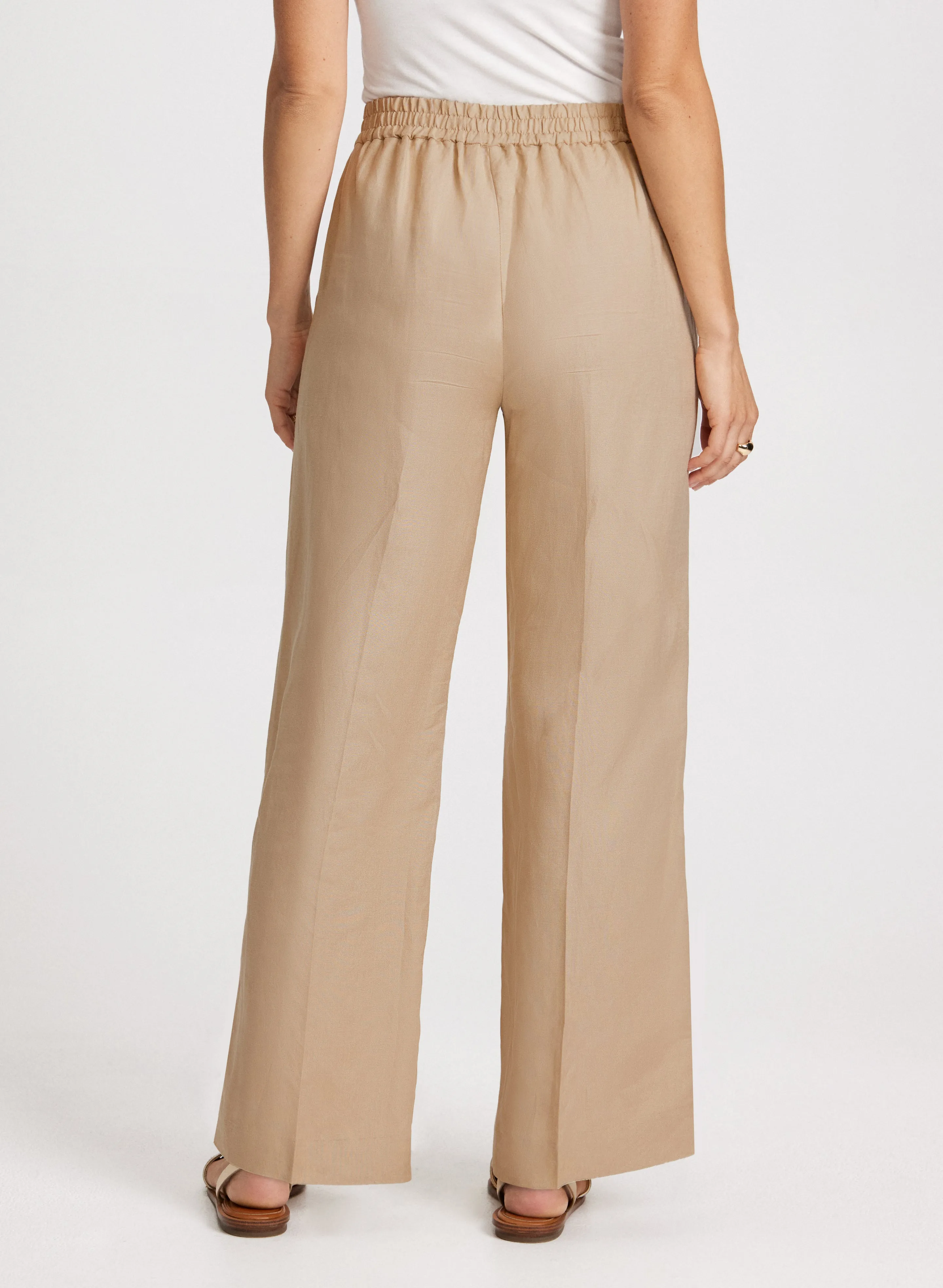 Modern Fit Linen-Blend Pants