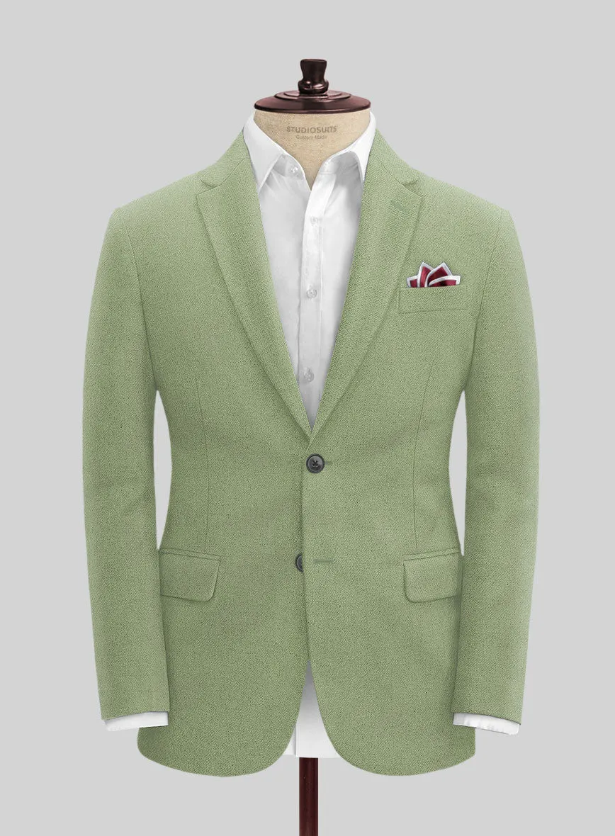 Naples Light Green Tweed Suit