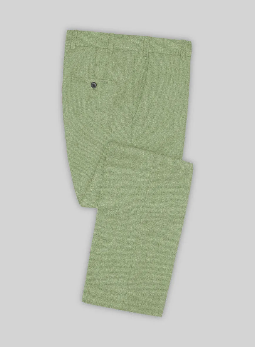 Naples Light Green Tweed Suit