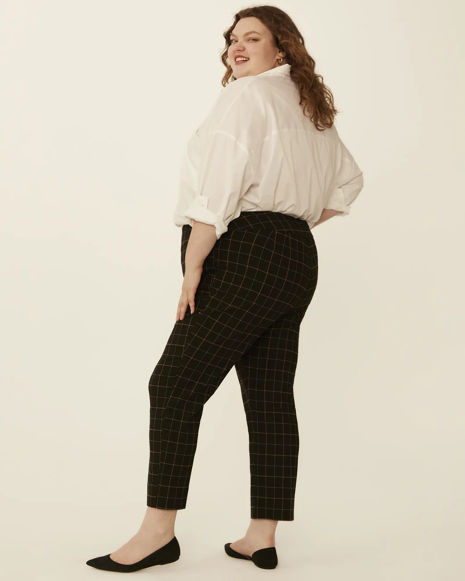 Narcissa Pull-on Pant | Black / Ivory