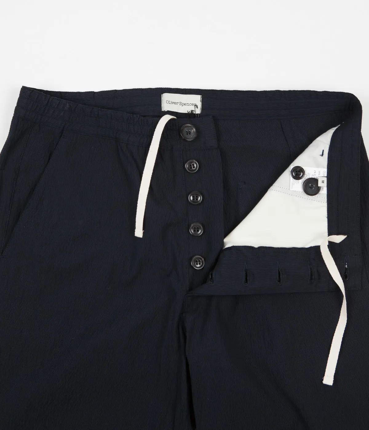 Oliver Spencer Drawstring Trousers - Portman Navy