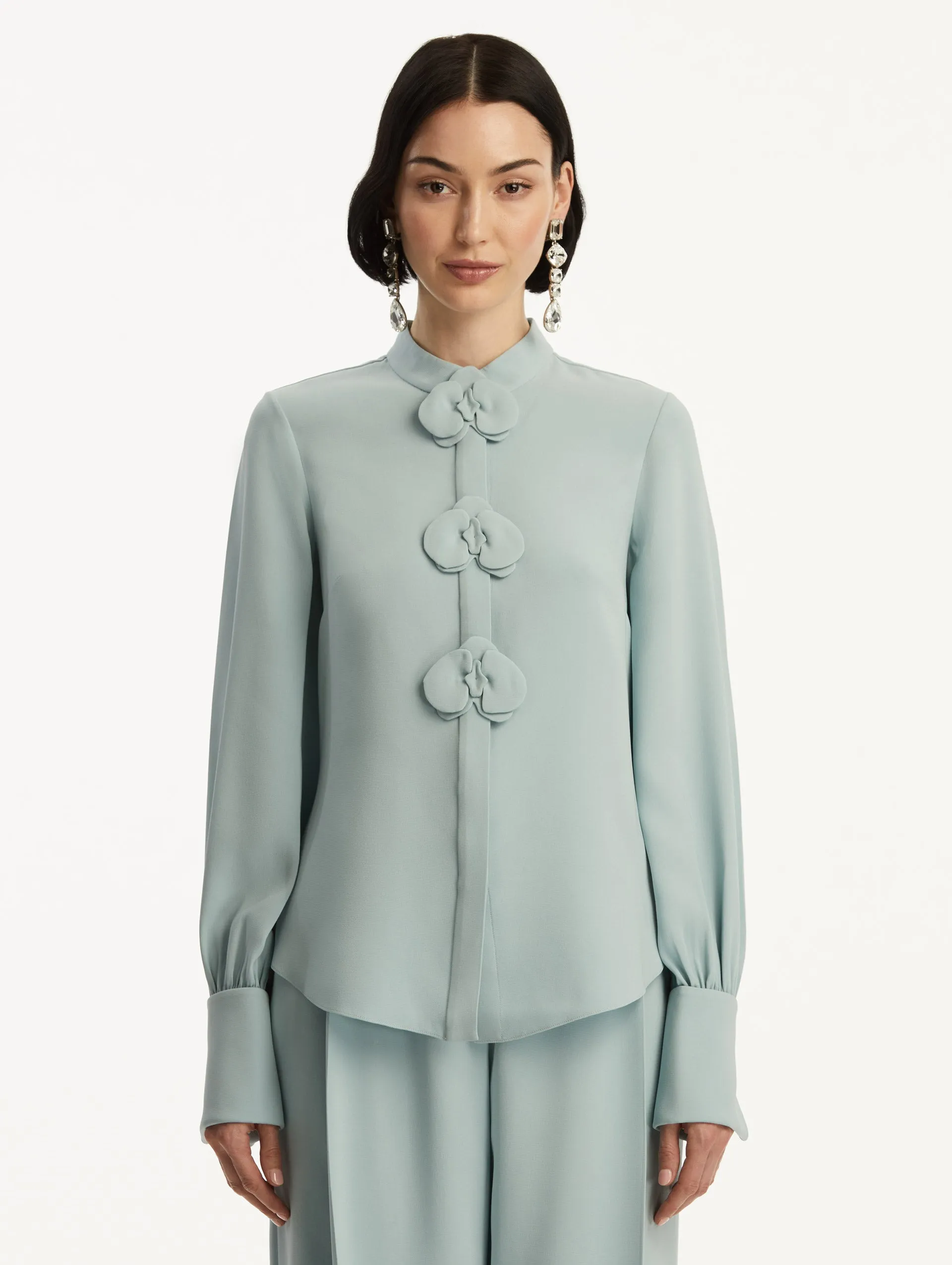 Orchid Silk Georgette Blouse
