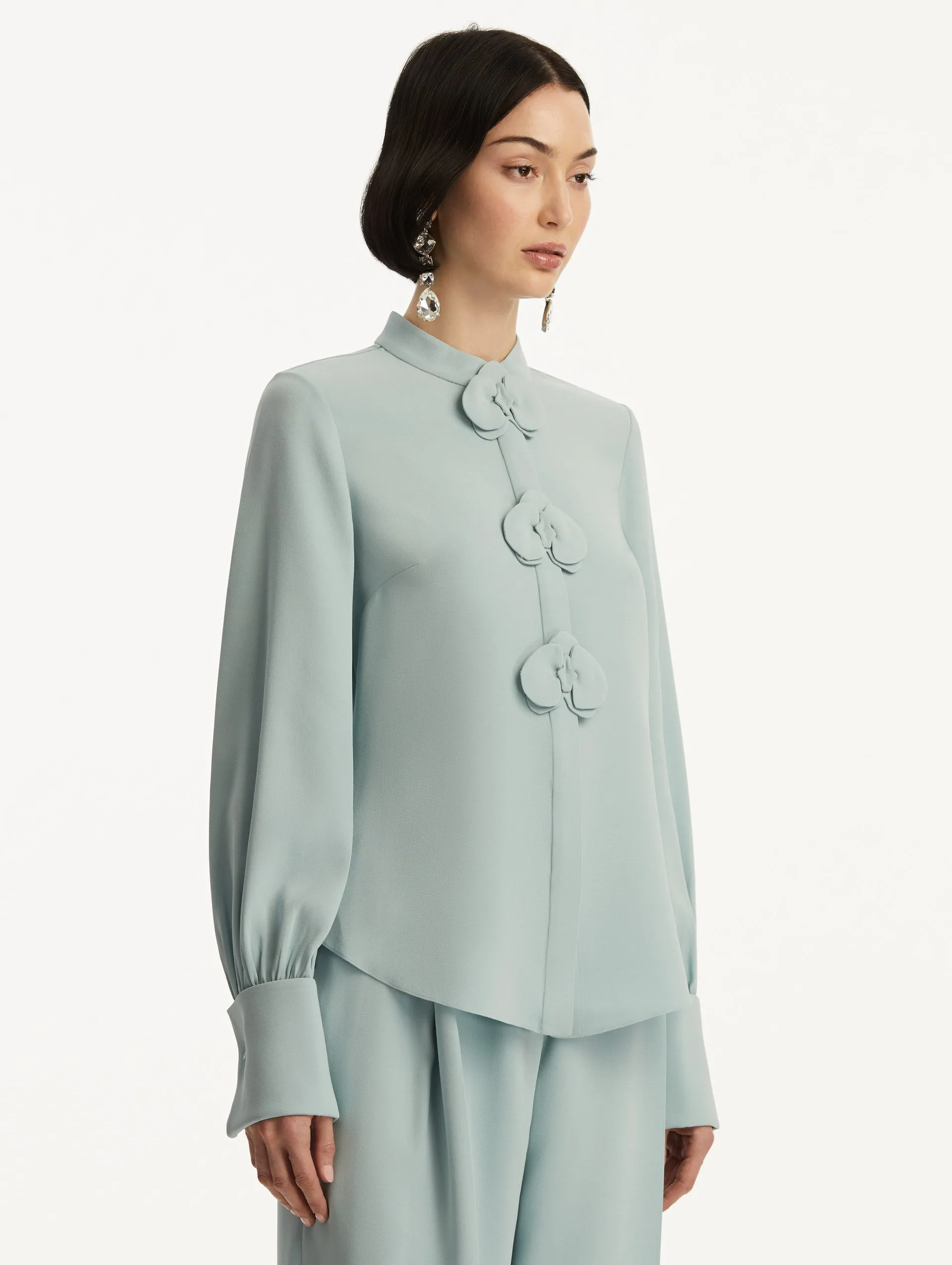 Orchid Silk Georgette Blouse