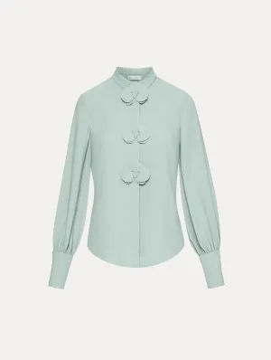Orchid Silk Georgette Blouse