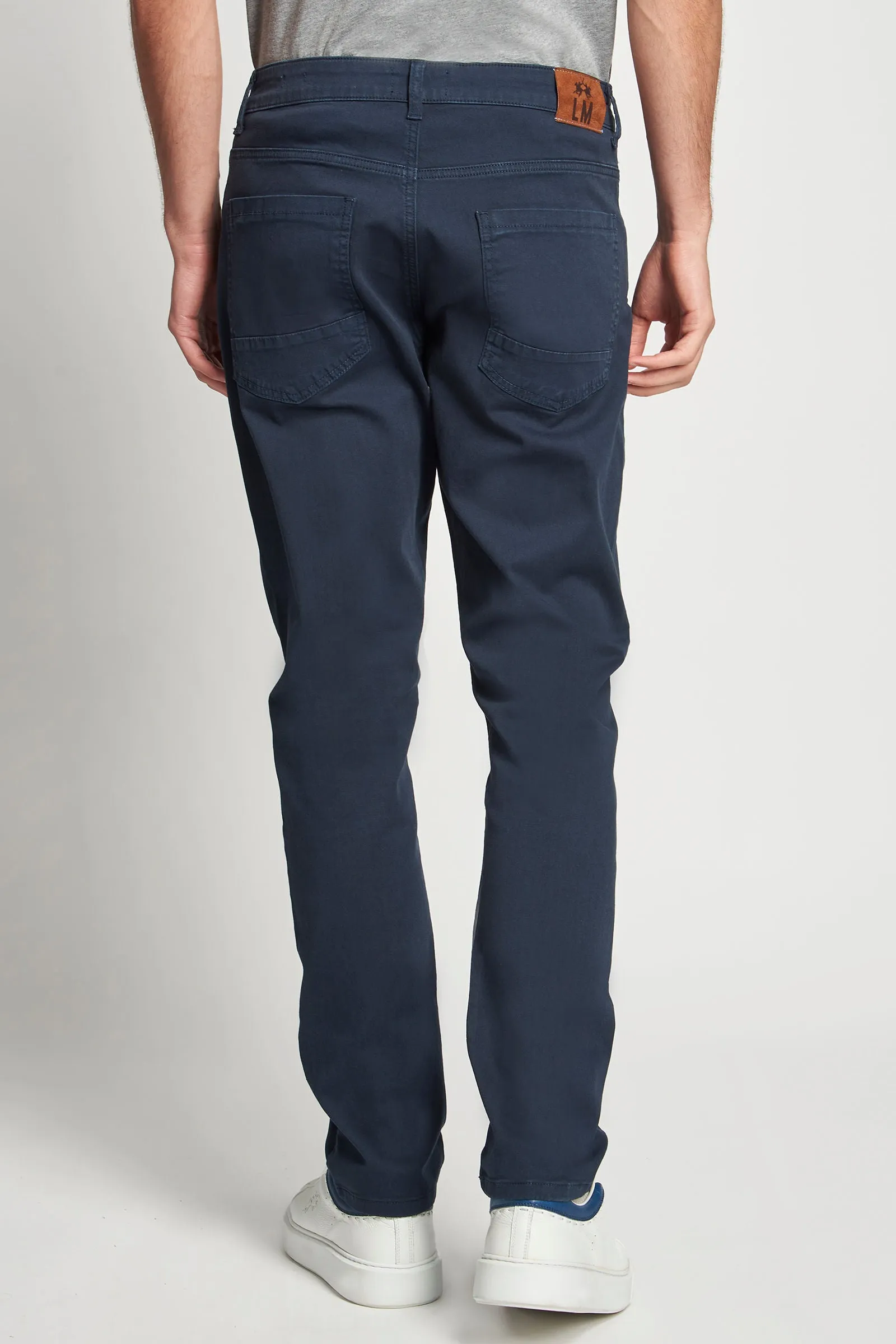 Pantalone 5 tasche in cotone elasticizzato