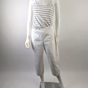 Pendleton Ivory Flat Front Petite Pants 10