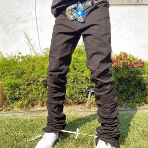 Personalized retro men's street style trousers