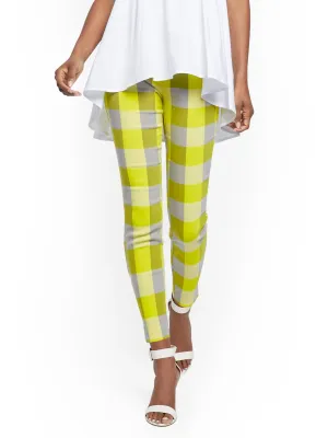 Petite Whitney High-Waisted Pull-On Ankle Pant - Plaid