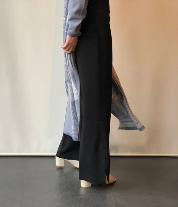 PHEENY/AMUNZEN SIDE STRIPE PANTS(BLACK)