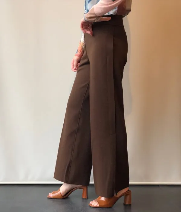 PHEENY/AMUNZEN SIDE STRIPE PANTS(BROWN)