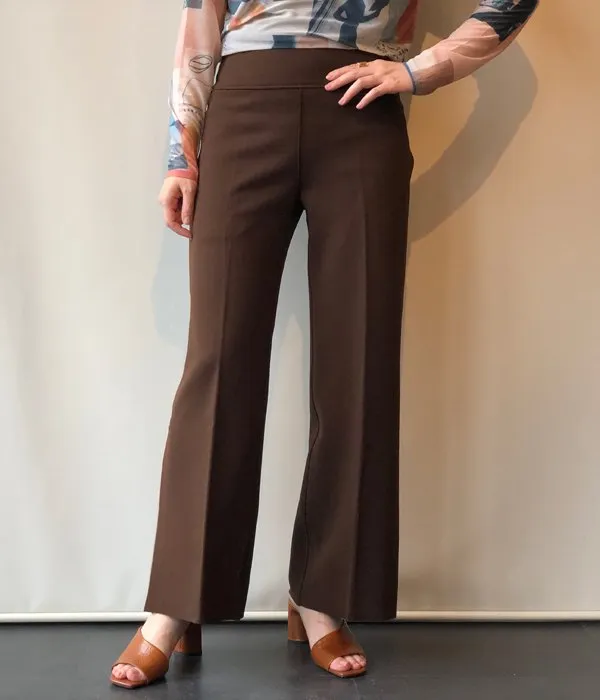 PHEENY/AMUNZEN SIDE STRIPE PANTS(BROWN)