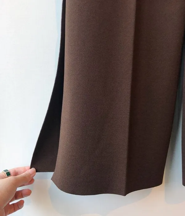 PHEENY/AMUNZEN SIDE STRIPE PANTS(BROWN)