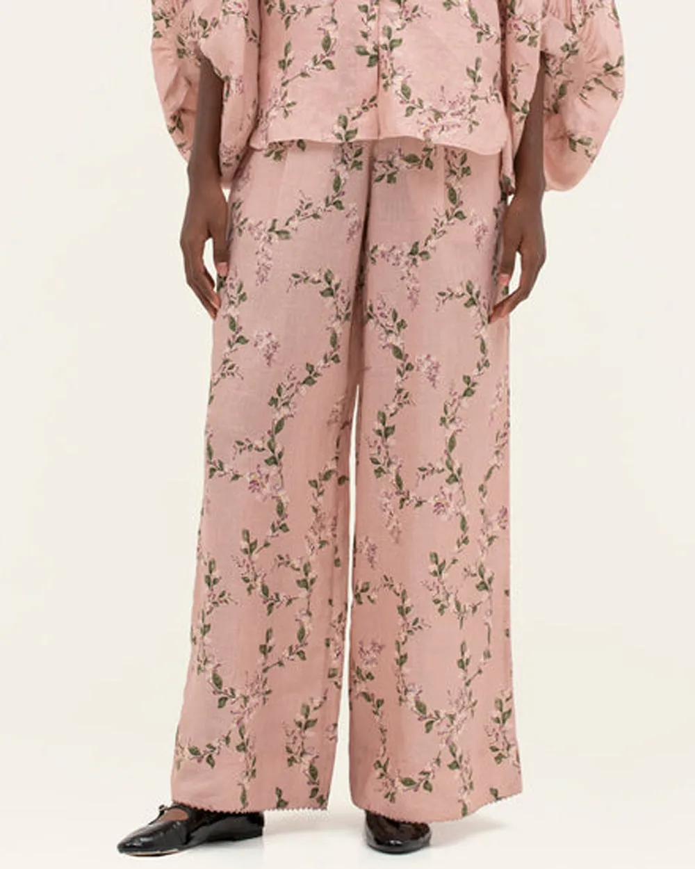 Pink Floral Catania Wisteria Pant