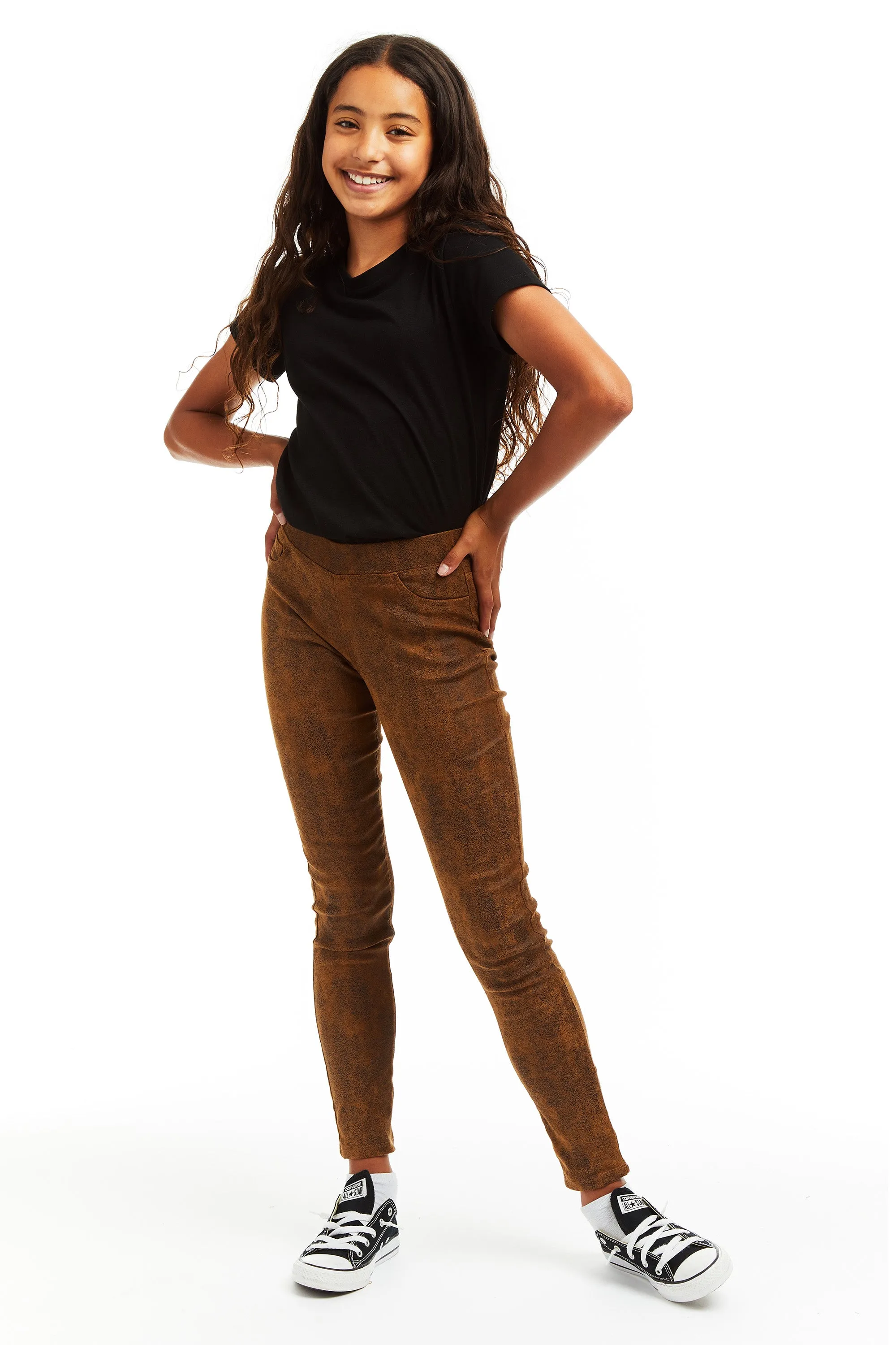 Pull On Vintage Suede Skinny