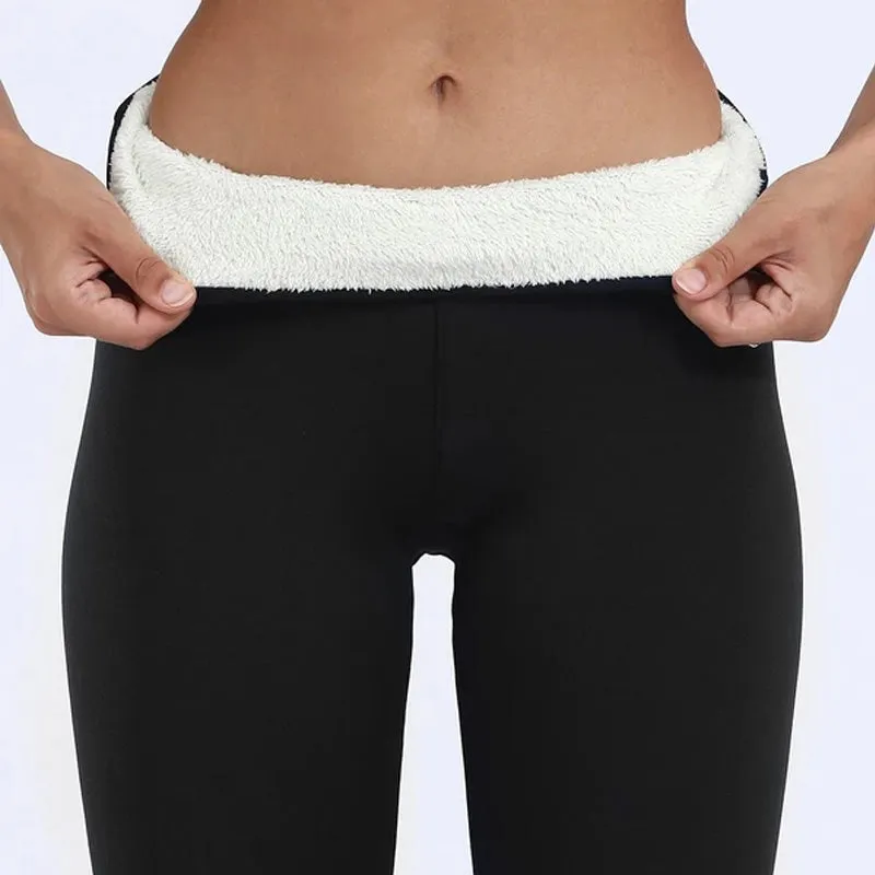 Rillie - Verhoogd Comfort Leggings van Dikke Fluweel met Hoge Taille