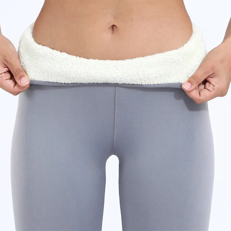 Rillie - Verhoogd Comfort Leggings van Dikke Fluweel met Hoge Taille