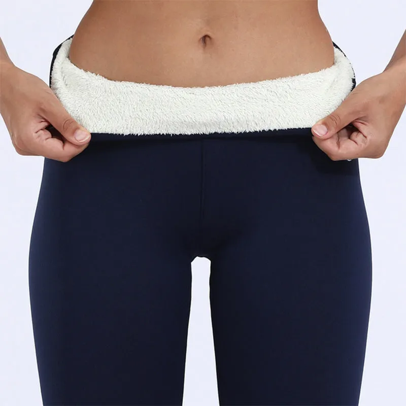 Rillie - Verhoogd Comfort Leggings van Dikke Fluweel met Hoge Taille
