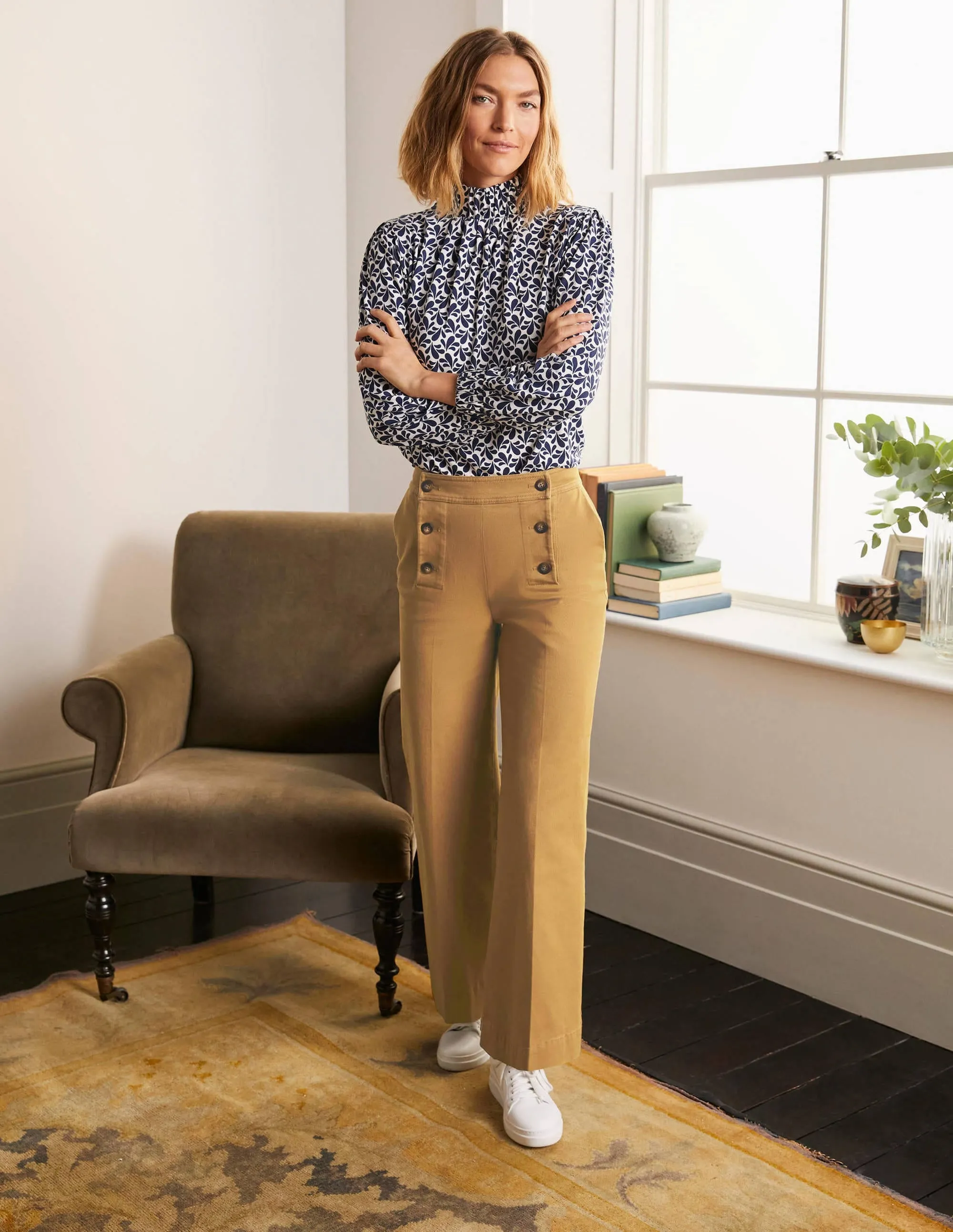 Runswick Sailor Trousers-Camel