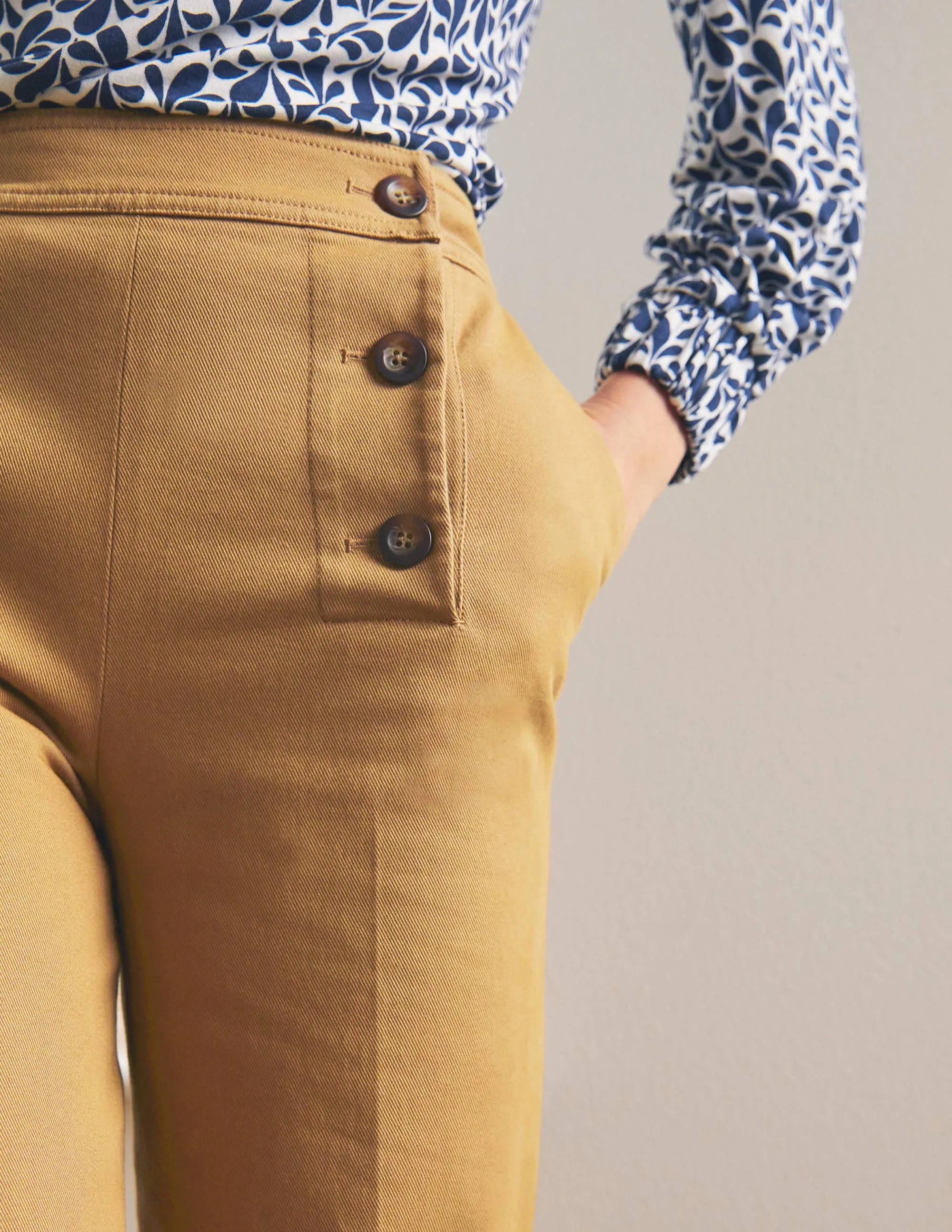 Runswick Sailor Trousers-Camel