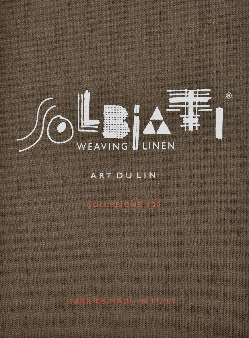 Solbiati Art Du Lin Deep Orange Linen Pants