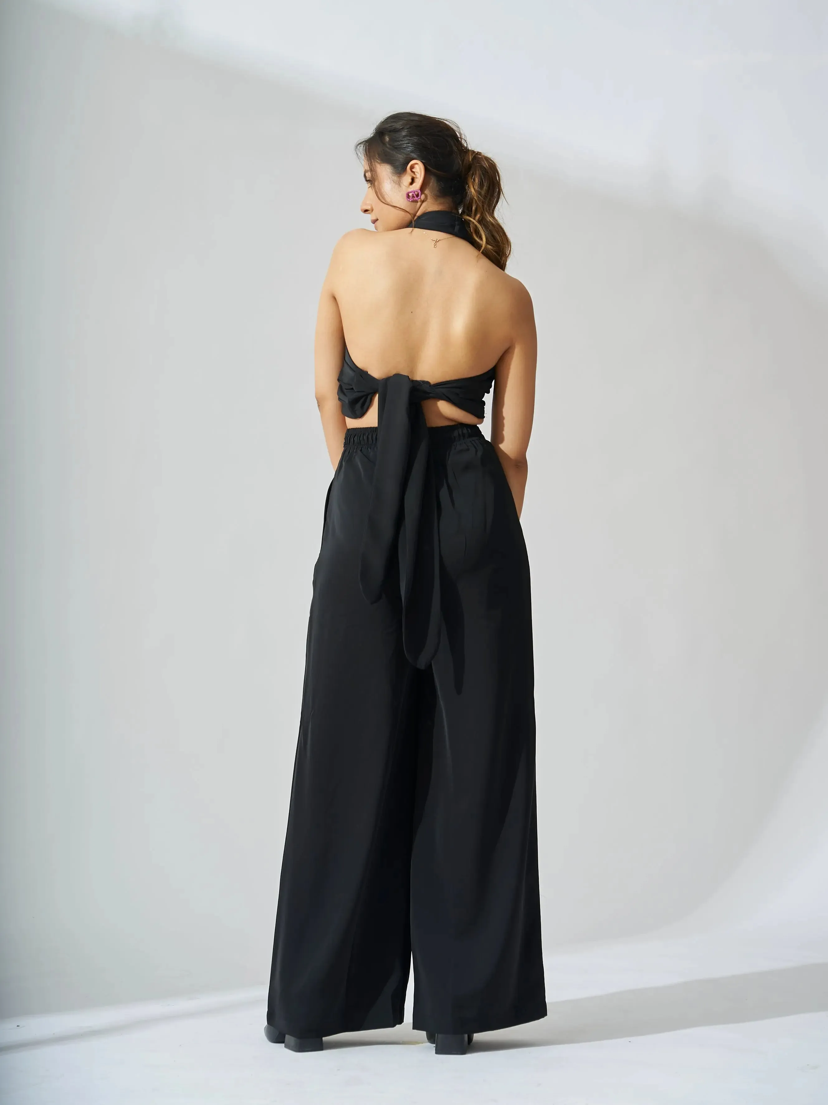 Stella Scarf Top With Flared Pants