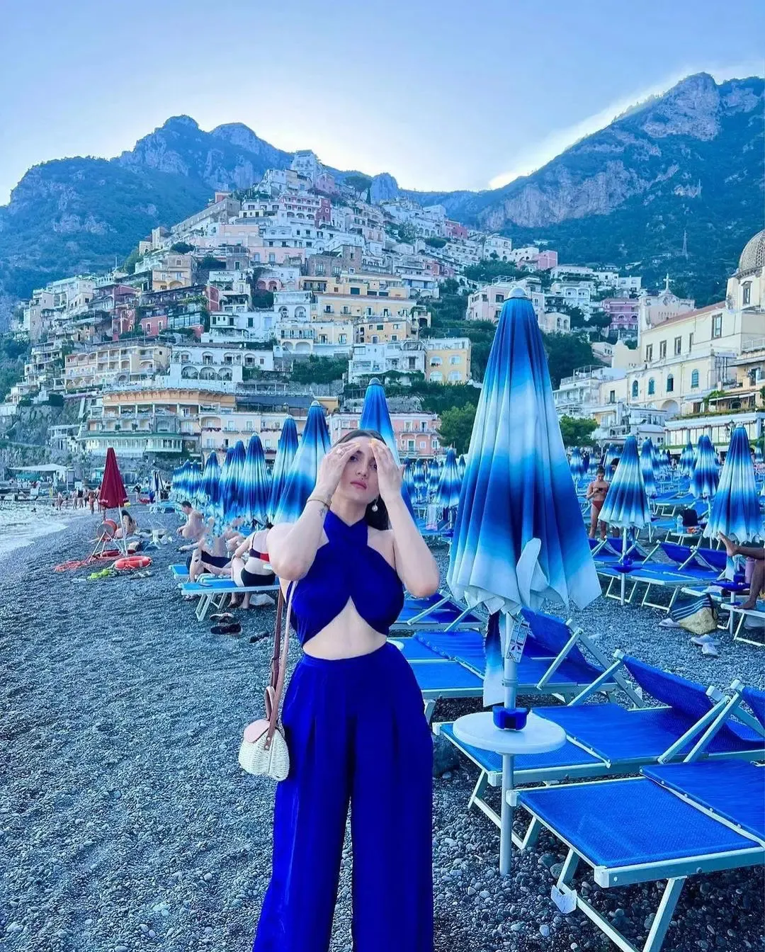 Stella Scarf Top With Flared Pants