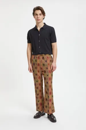String Boot-Cut Trousers