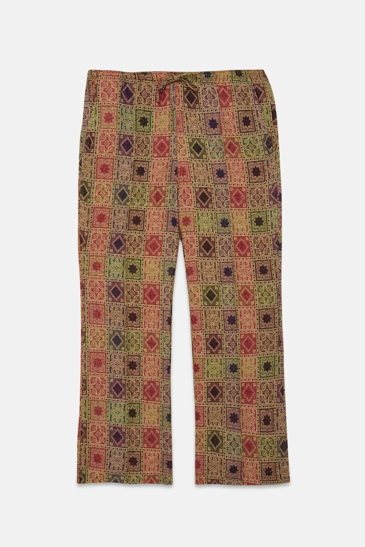 String Boot-Cut Trousers