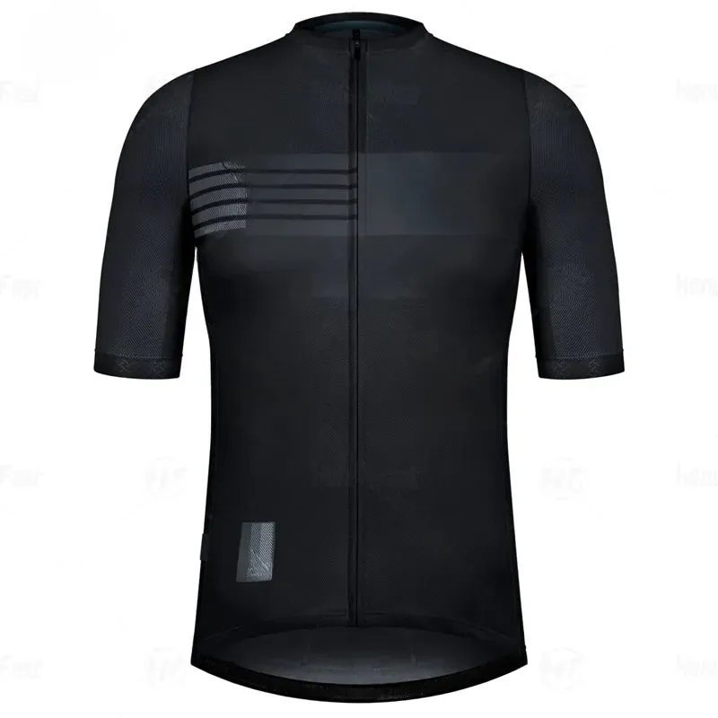 Summer High Quality 2023 New Team Men Cycling Jersey Clothing Black Short Sleeve Breathable Quick Dry Cycle Jersey