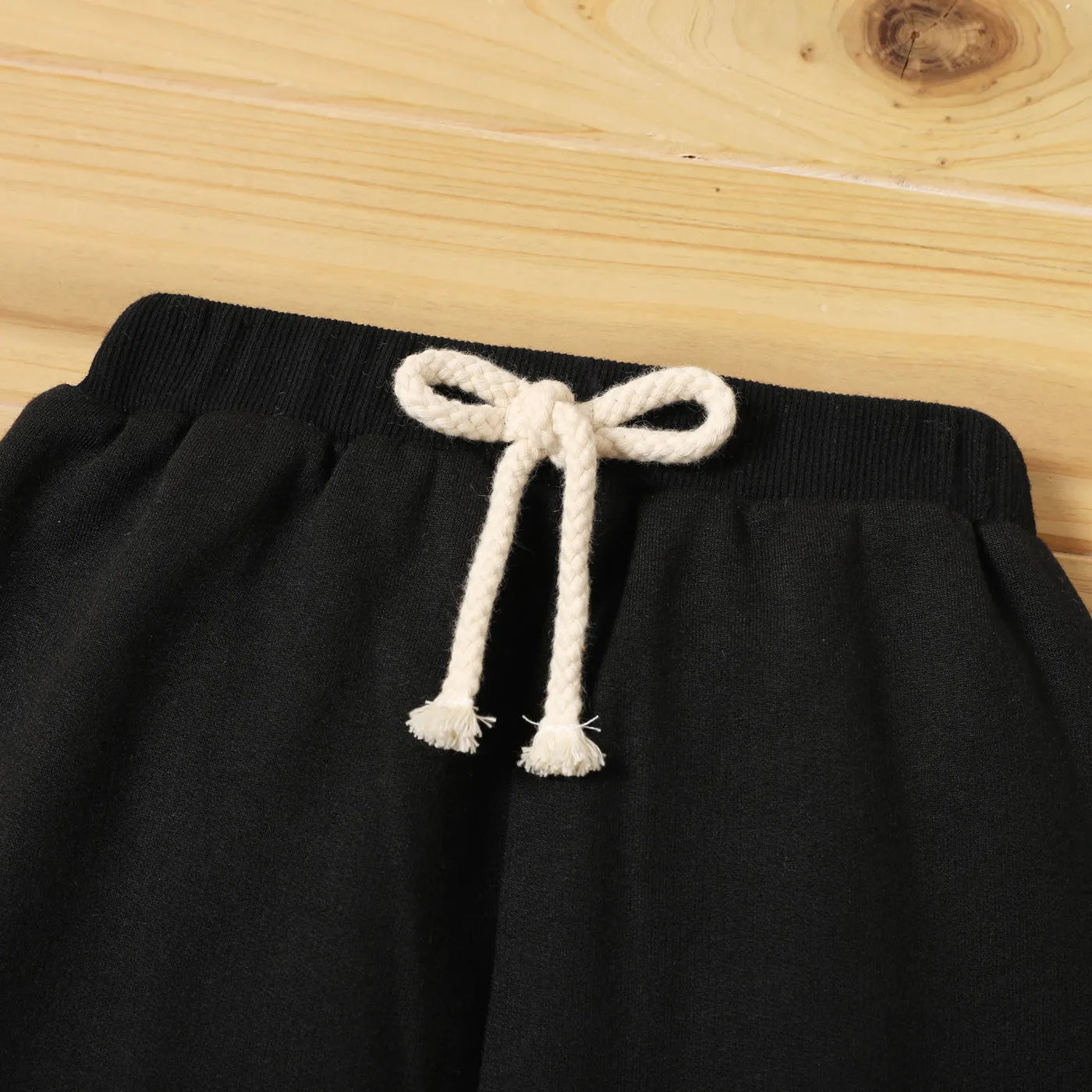 Toddler Boy Solid Color Casual Joggers Pants Sporty Sweatpants for Spring and Autumn