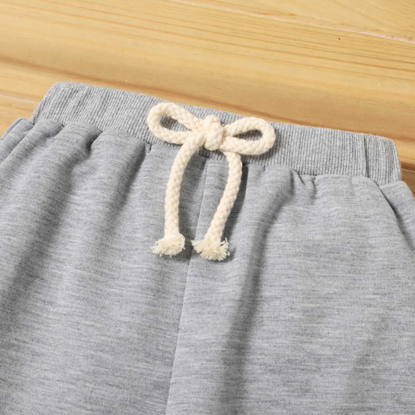 Toddler Boy Solid Color Casual Joggers Pants Sporty Sweatpants for Spring and Autumn