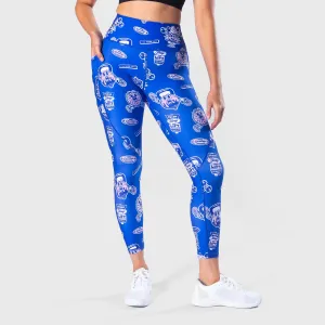 TWL - WOMEN'S ENERGY HIGH WAISTED 7/8TH TIGHTS - TREATS - BLUEBERRY/PICK'N'MIX