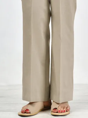 Unstitched Winter Cotton Trouser - Light Brown