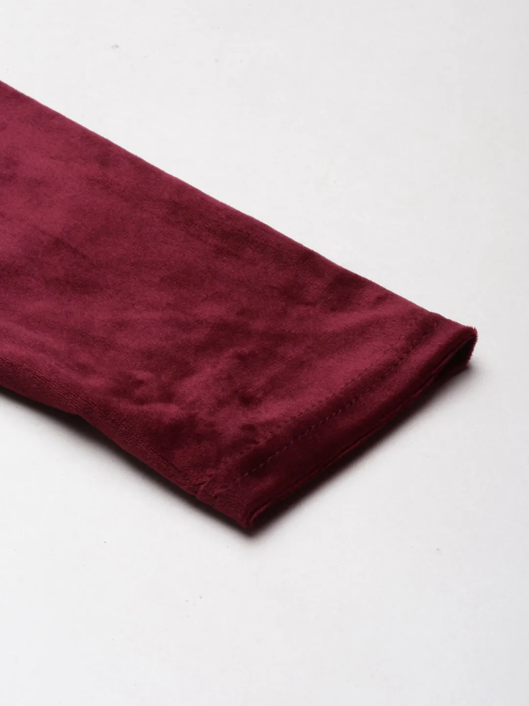 Women Magenta Solid Leggings